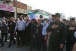 پیکر شهید مدافع امنیت در مسجدسلیمان تشییع شد