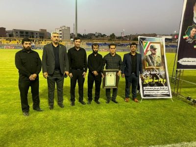 اقدام ارزشمند معاونت فرهنگی باشگاه فوتبال نفت مسجدسلیمان در ادای احترام به شهید جمهور و شهدای راه خدمت
