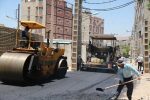 اجرای روکش آسفالت خیابان‌های فرعی منطقه نمره ۴۰+ گزارش تصویری