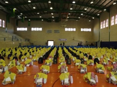 توزیع ۱۱۰۰ بسته کمک معیشتی به همت شرکت نفت و گاز مسجدسلیمان