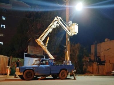 اصلاح و تعویض LED روشنایی معابر عمومی با مشارکت شرکت نفت و گاز مسجدسلیمان