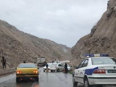 تصادف زنجیره ای در جاده مسجدسلیمان/اهواز