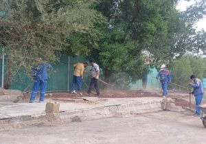 پاکسازی مرکز توانبخشی اعصاب و روان به همت انجمن محیط زیست حامی جان مسجدسلیمان