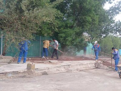 پاکسازی مرکز توانبخشی اعصاب و روان به همت انجمن محیط زیست حامی جان مسجدسلیمان