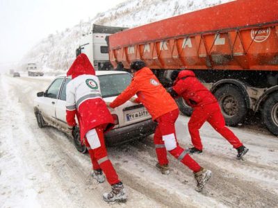 امدادرسانی به ۳۵ نفر گرفتار در کولاک شهرستان اندیکا