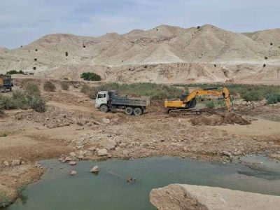 توقف عملیات برداشت غیرمجاز کوپال رودخانه‌ای در مسجدسلیمان